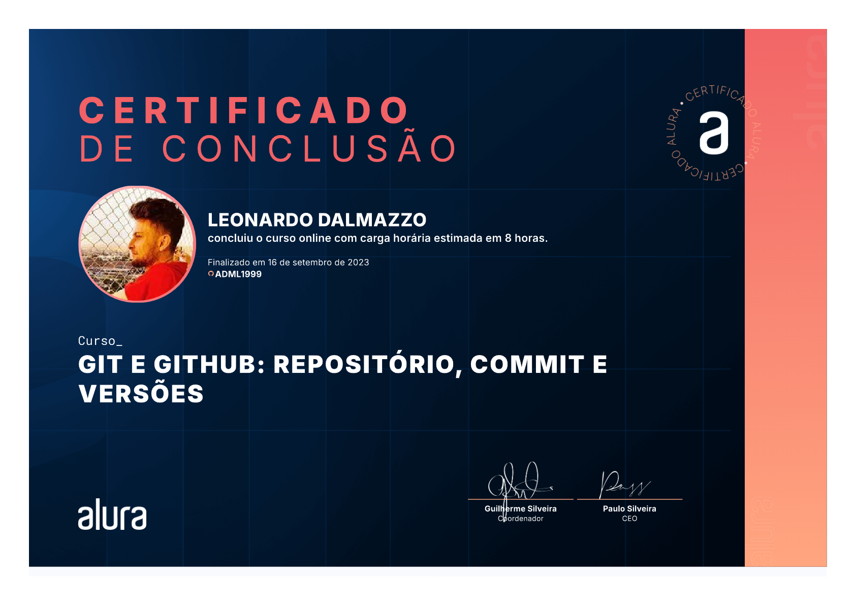 ALURA Certificate Git & GitHub