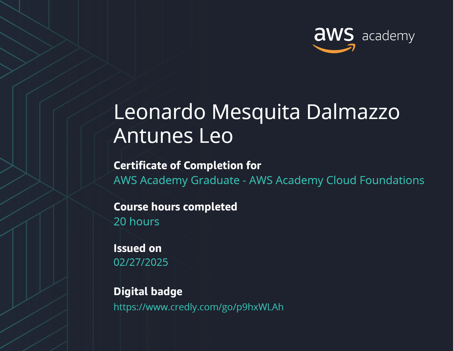 AWS Certificate Cloud Foundations